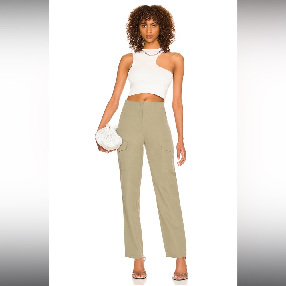 Superdown cargo pant in olive green
